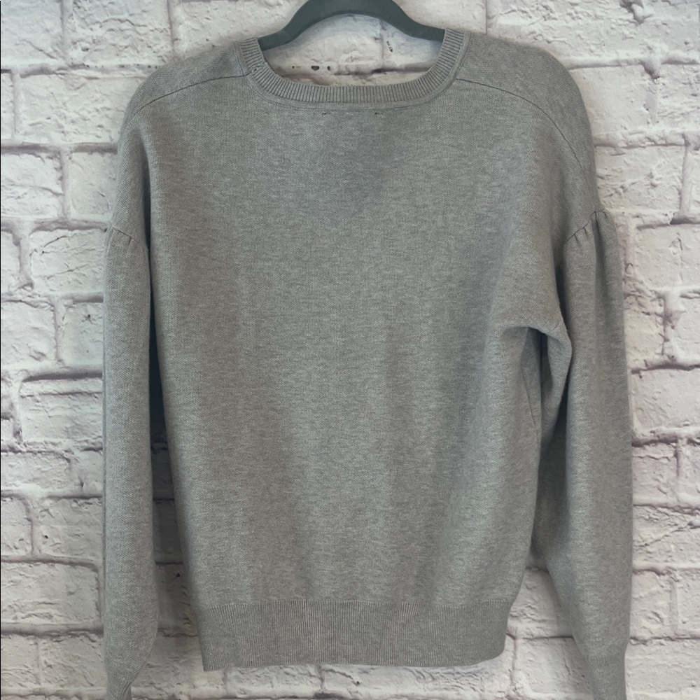 Women's Gray Football Patterned Sweater - Picture 8 of 10